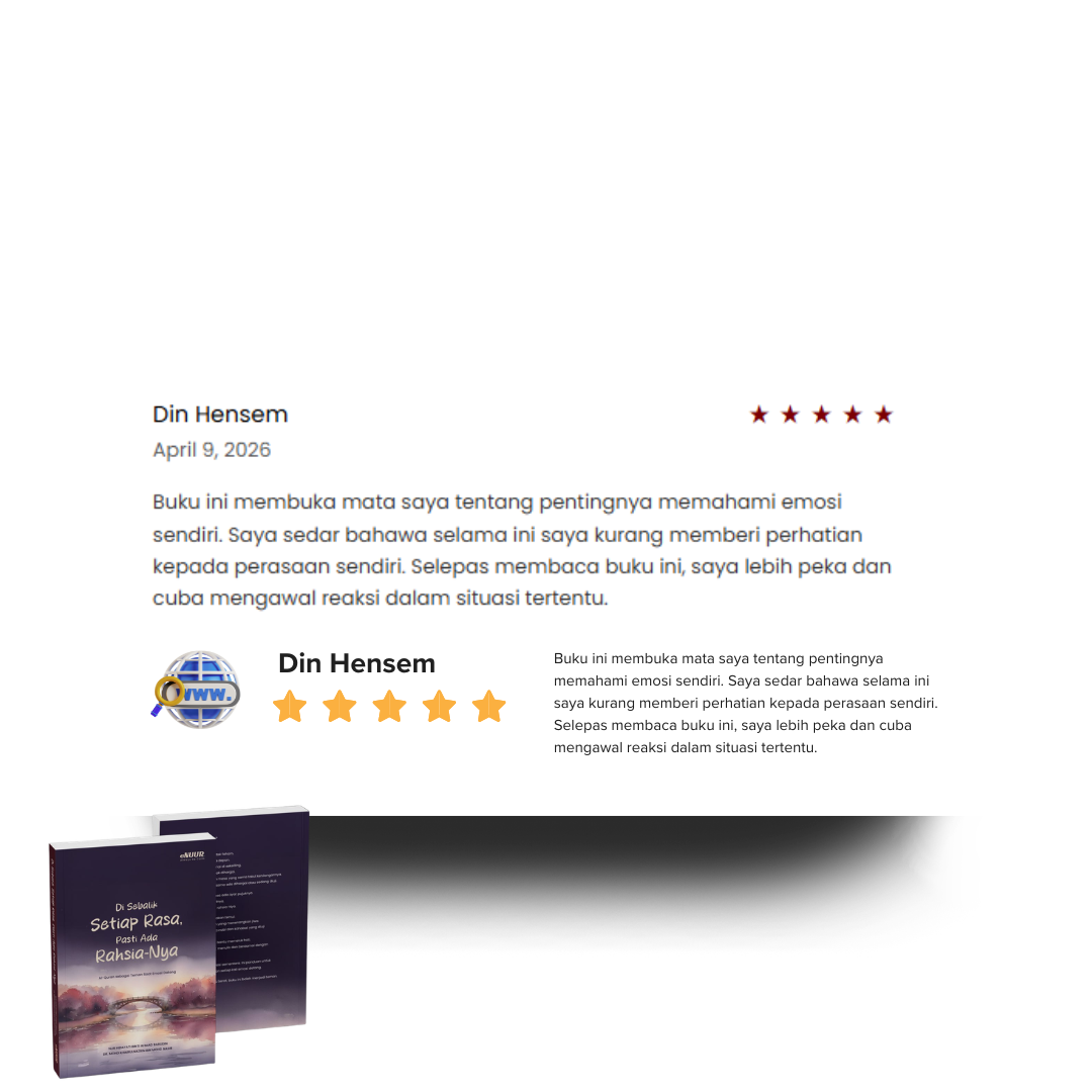 FEEDBACK BUKU DI SEBALIK SETIAP RASA PASTI ADA RAHSIANYA