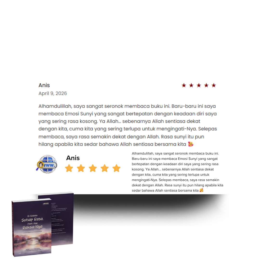 FEEDBACK BUKU DI SEBALIK SETIAP RASA PASTI ADA RAHSIANYA