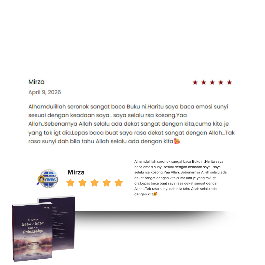FEEDBACK BUKU DI SEBALIK SETIAP RASA PASTI ADA RAHSIANYA